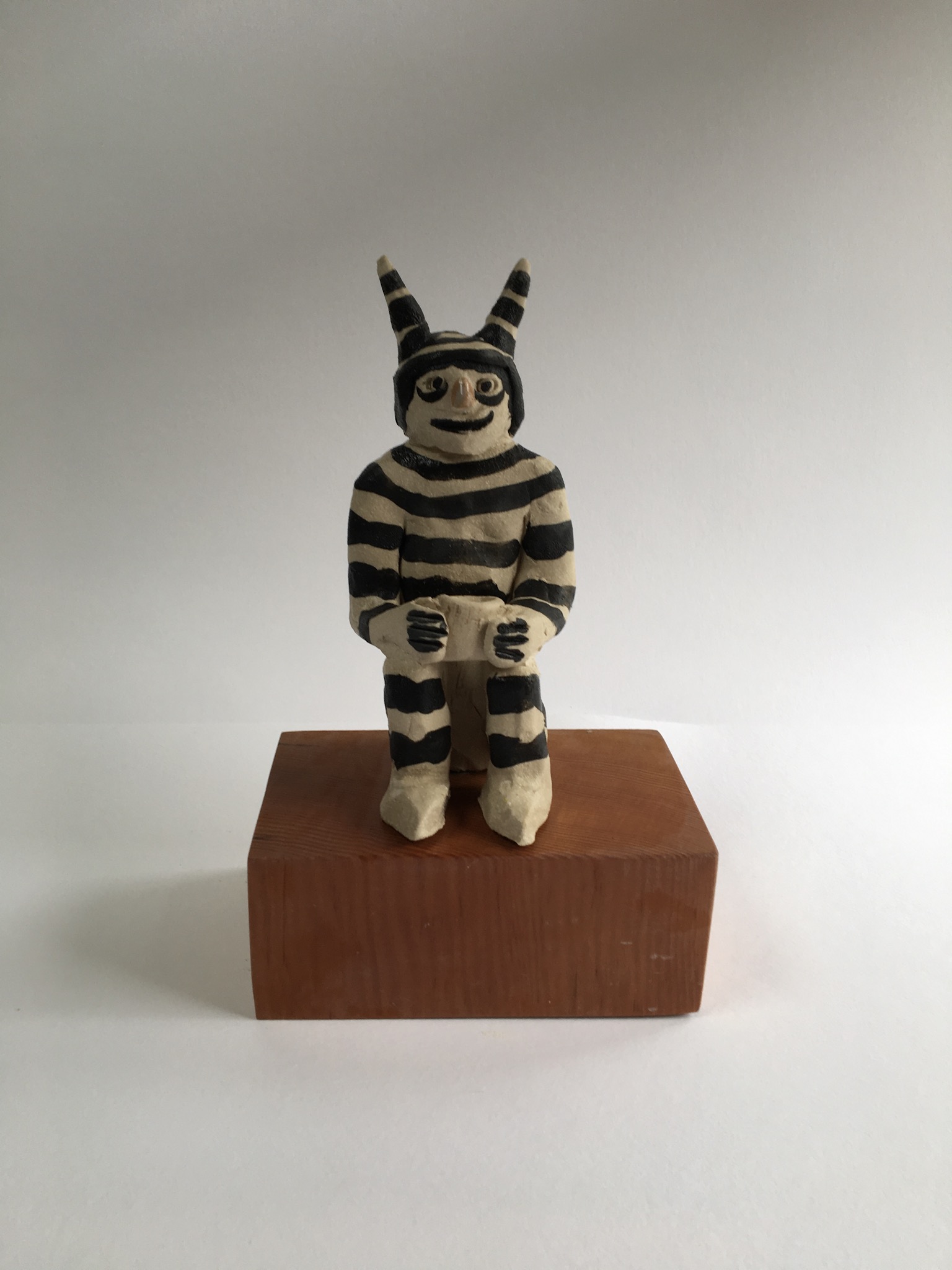 Read more about the article Hopi figure in White Stoneware with Underglaze Decoration